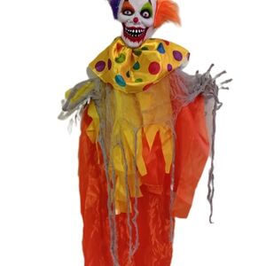 Vibrant Halloween Clown Decor